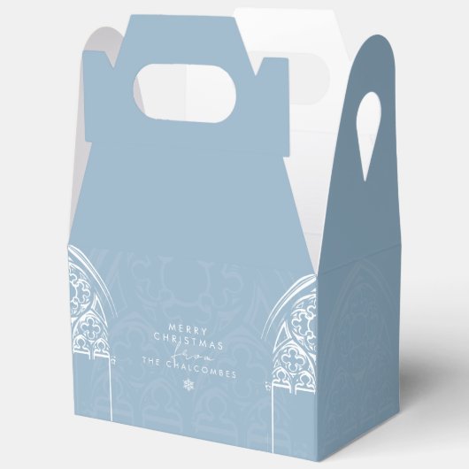 Snowy Gothic Winter Sprookjeskerstfeest Bedankdoosjes (Open)