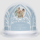 Snowy Gothic Winter Sprookjeskerstfeest Sneeuwbol (Voorkant)