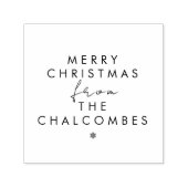 Snowy Gothic Winter Sprookjeskerstfeest Zelfinktende Stempel (Design)