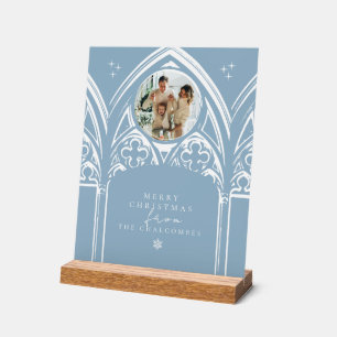 Snowy Gothic Winter Sprookjeskerstfoto Acryl Bord