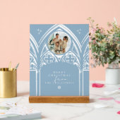 Snowy Gothic Winter Sprookjeskerstfoto Acryl Bord (Huwelijk)