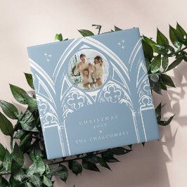 Snowy Gothic Winter Sprookjeskerstfoto Tegeltje