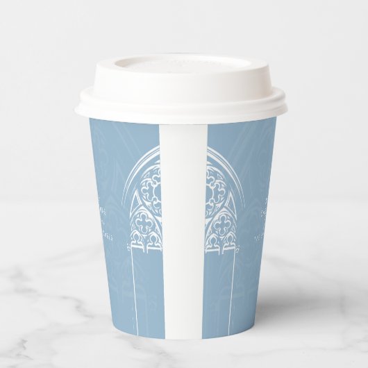 Snowy Gothic Winter Sprookjesscript Kerst Papieren Bekers (Links)