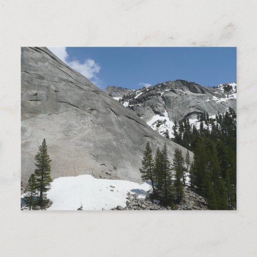 Snowy Granite Domes I in Yosemite National Park Briefkaart (Voorkant)