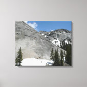 Snowy Granite Domes I in Yosemite National Park Canvas Afdruk (Voorkant)