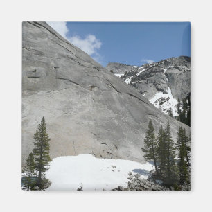 Snowy Granite Domes I in Yosemite National Park Magneet