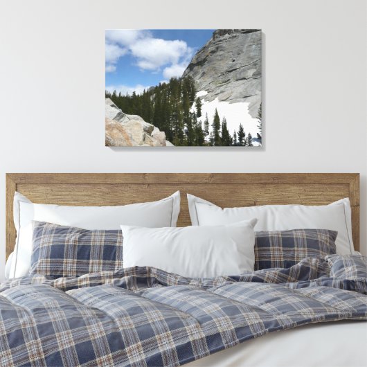 Snowy Granite Domes II Nationaal Park Yosemite Canvas Afdruk (Insitu (Slaapkamer))