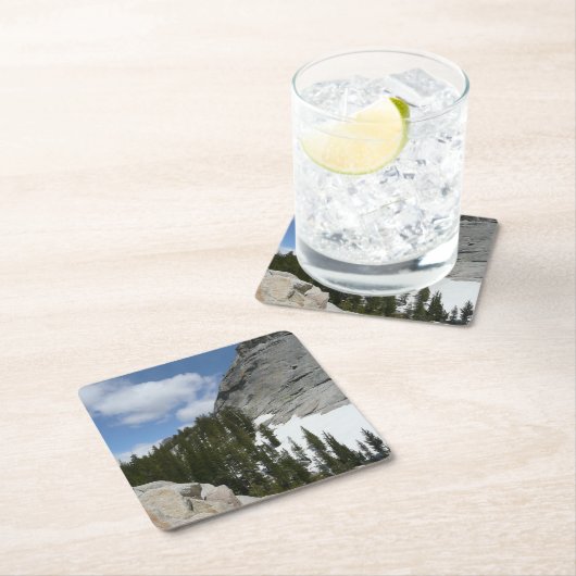 Snowy Granite Domes II Nationaal Park Yosemite Kartonnen Onderzetters (Insitu)