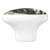 Snowy Granite Domes II Nationaal Park Yosemite Keramische Knop (Zijkant)