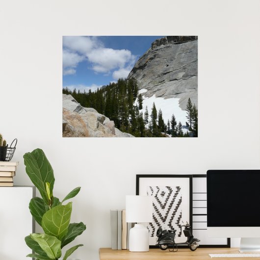 Snowy Granite Domes II Nationaal Park Yosemite Poster (Thuiskantoor)