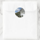 Snowy Granite Domes II Nationaal Park Yosemite Ronde Sticker (Tas)