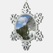 Snowy Granite Domes II Nationaal Park Yosemite Tin Sneeuwvlok Ornament (Rechts)