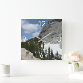 Snowy Granite Domes II Nationaal Park Yosemite Vierkante Klok (Huis)