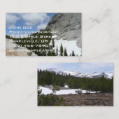 Snowy Granite Domes II Nationaal Park Yosemite Visitekaartje (Voorkant / Achterkant)