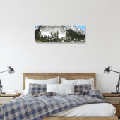 Snowy Granite Domes Panorama in Yosemite Canvas Afdruk (Insitu (Slaapkamer))