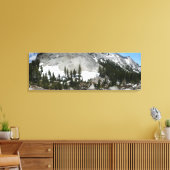 Snowy Granite Domes Panorama in Yosemite Canvas Afdruk (Insitu (Woonkamer))