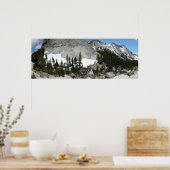 Snowy Granite Domes Panorama in Yosemite Poster (Keuken)