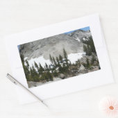 Snowy Granite Domes Panorama in Yosemite Rechthoekige Sticker (Envelop)