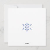 Snowy Heartburst Feestdagenkaart (Achterkant)