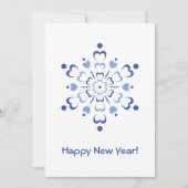 Snowy Heartburst Feestdagenkaart (Voorkant)