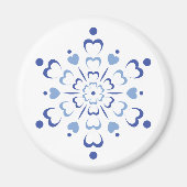 Snowy Heartburst Magneet (Voorkant)