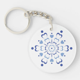 Snowy Heartburst Sleutelhanger