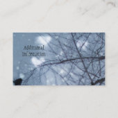 Snowy Hearts Visitekaartje (Achterkant)