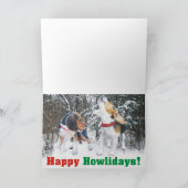 Snowy, heb je Kerstmis gezegd? Beagle Christmas Ka Feestdagen Kaart (Binnen)