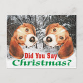 Snowy, heb je Kerstmis gezegd? Beagle Post Kaart (Voorkant)