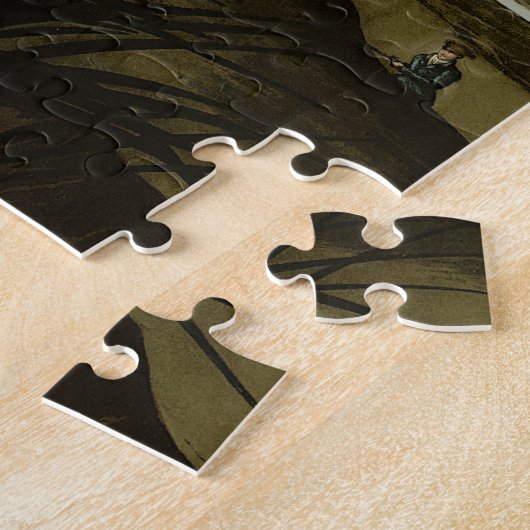 Snowy Heron (Egret) - de Amerikaanse vogelstand va Legpuzzel (Zijkant)