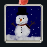 Snowy het Snowman Ornament<br><div class="desc">Een schattige sneeuwman om de feestdagen op te helderen!</div>