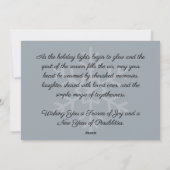 Snowy Holiday Downtown Scene Holiday Card Feestdagenkaart (Achterkant)