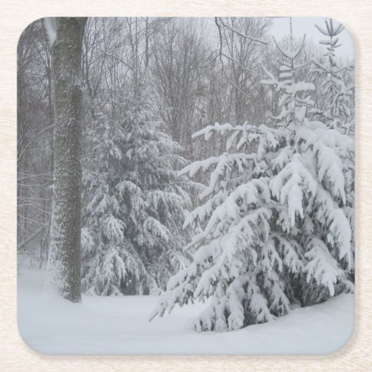 Snowy Holiday Onderzetter (Voorkant)