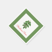 Snowy Holly Napkins Servetten (Hoek)