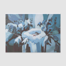 Snowy Home, het wintervogelnest Tissuepapier