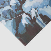 Snowy Home, het wintervogelnest Tissuepapier (Detail)