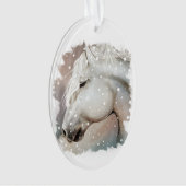 Snowy Horse Ornament (voorkant)