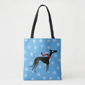 Snowy Hound Tote Bag (Voorkant)