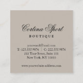 Snowy huizen visitekaartje (Achterkant)