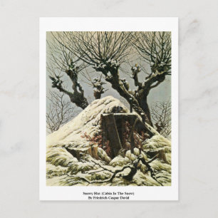 Snowy Hut (Cabine in the Snow) Briefkaart