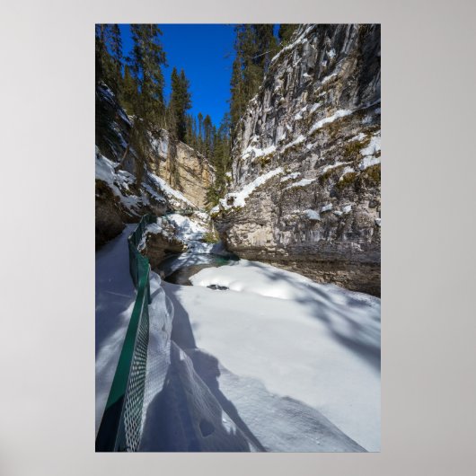 Snowy Johnston Creek (Alberta) Poster (Voorkant)