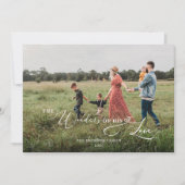 Snowy Joy aan de World Blue Photo met kerstmis Feestdagenkaart (Voorkant)