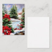 Snowy Kerstbeienbudget mini Notitiekaartje (Voorkant / Achterkant)