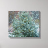 Snowy kerstboom canvas afdruk (Voorkant)