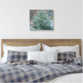 Snowy kerstboom canvas afdruk (Insitu (Slaapkamer))