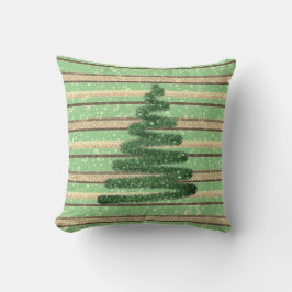 Snowy-kerstboom Kussen