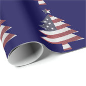 Snowy kerstboom met sterren en strips cadeaupapier (Rol Hoek)