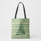 Snowy-kerstboom Tote Bag (Voorkant)