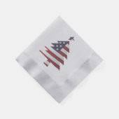 Snowy kerstboomaar en strips servet (Hoek)