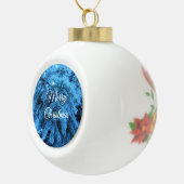 Snowy Kerstbos Keramische Bal Ornament (Rechts)